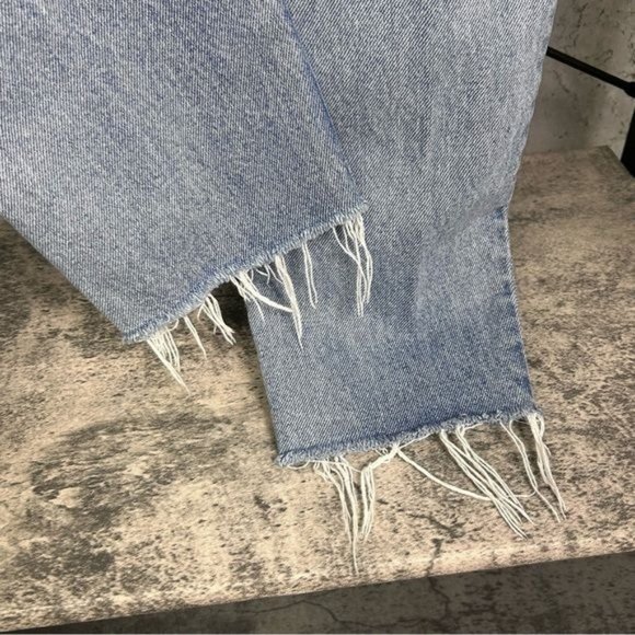GRLFRND | Karolina High-Rise Light Wash Distressed Jeans in ‘Part Time Love’ - Picture 11 of 14